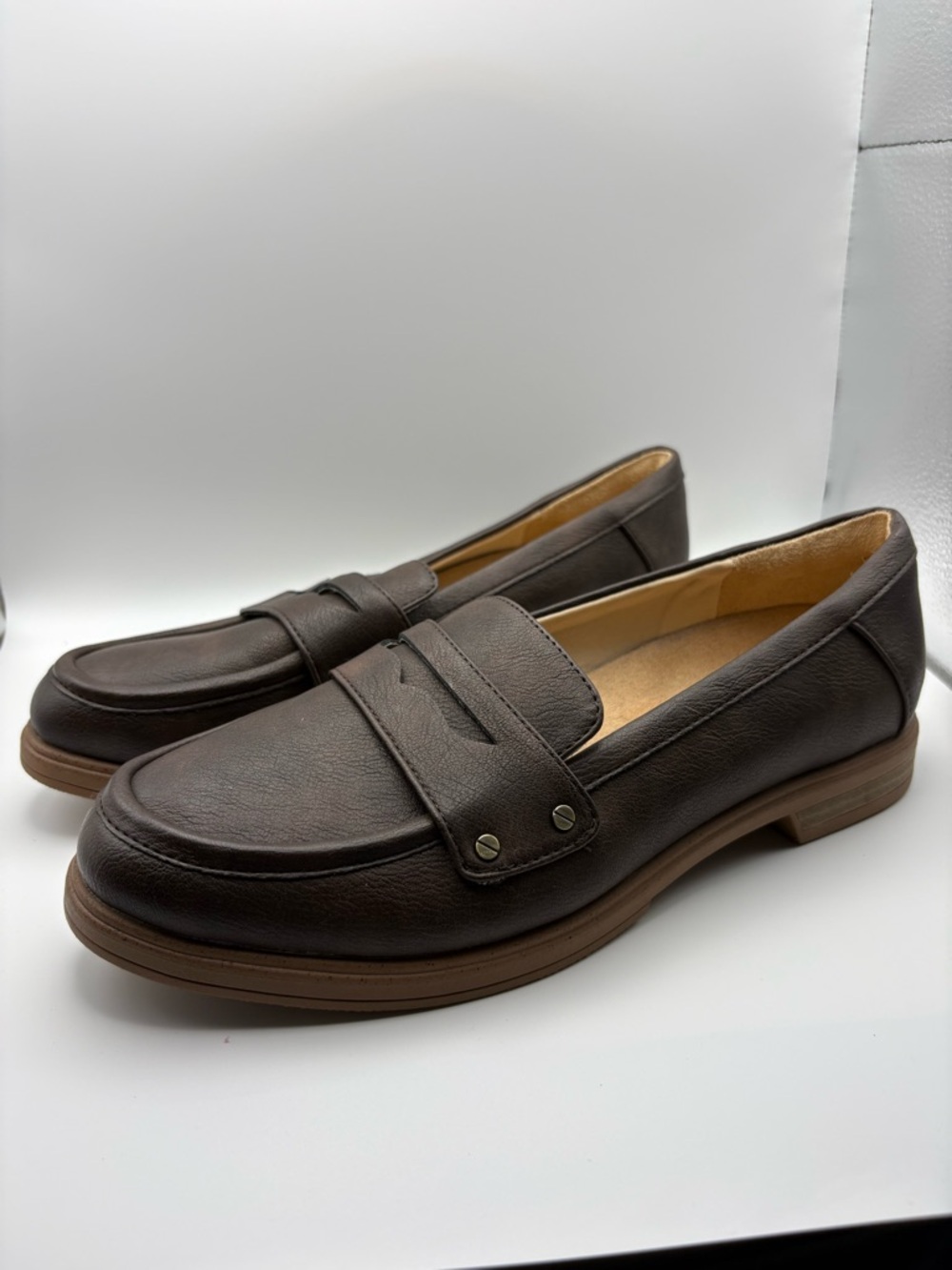 Dr. Scholl's Women's Dark Brown Leather Loafers